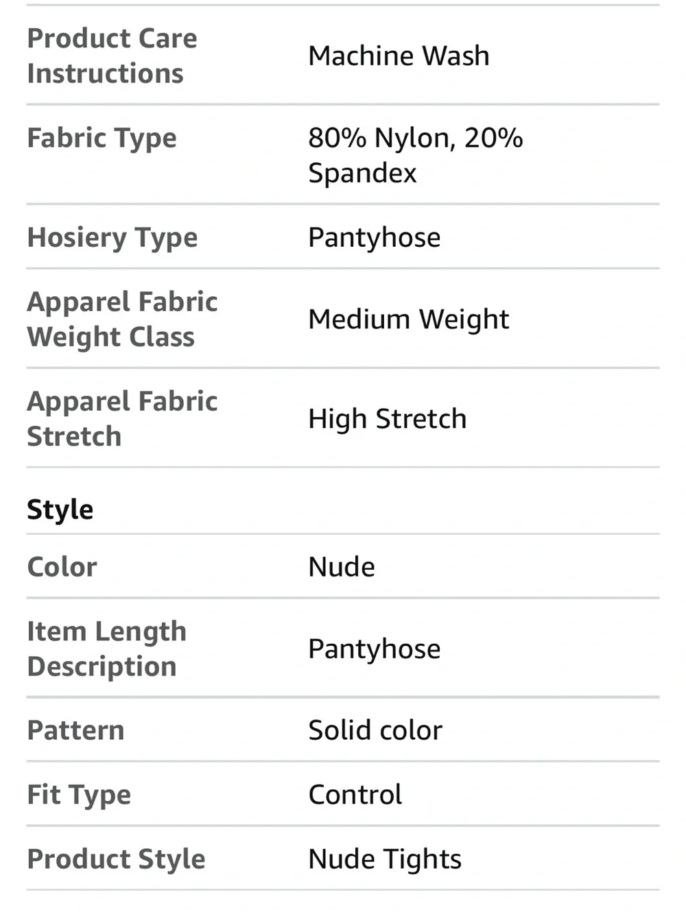 Citystl Nude Tights